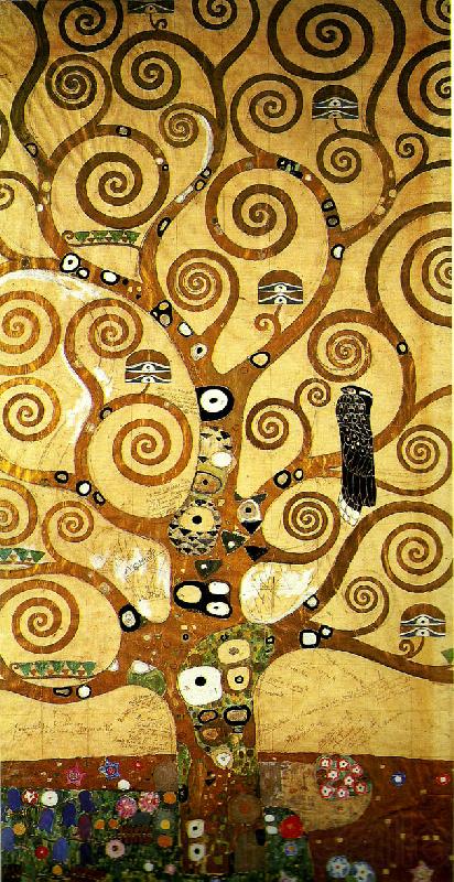 Gustav Klimt kartong for frisen i stoclet-palatset France oil painting art